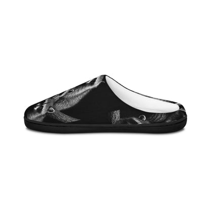 Women Black and White Raccoon Slippers