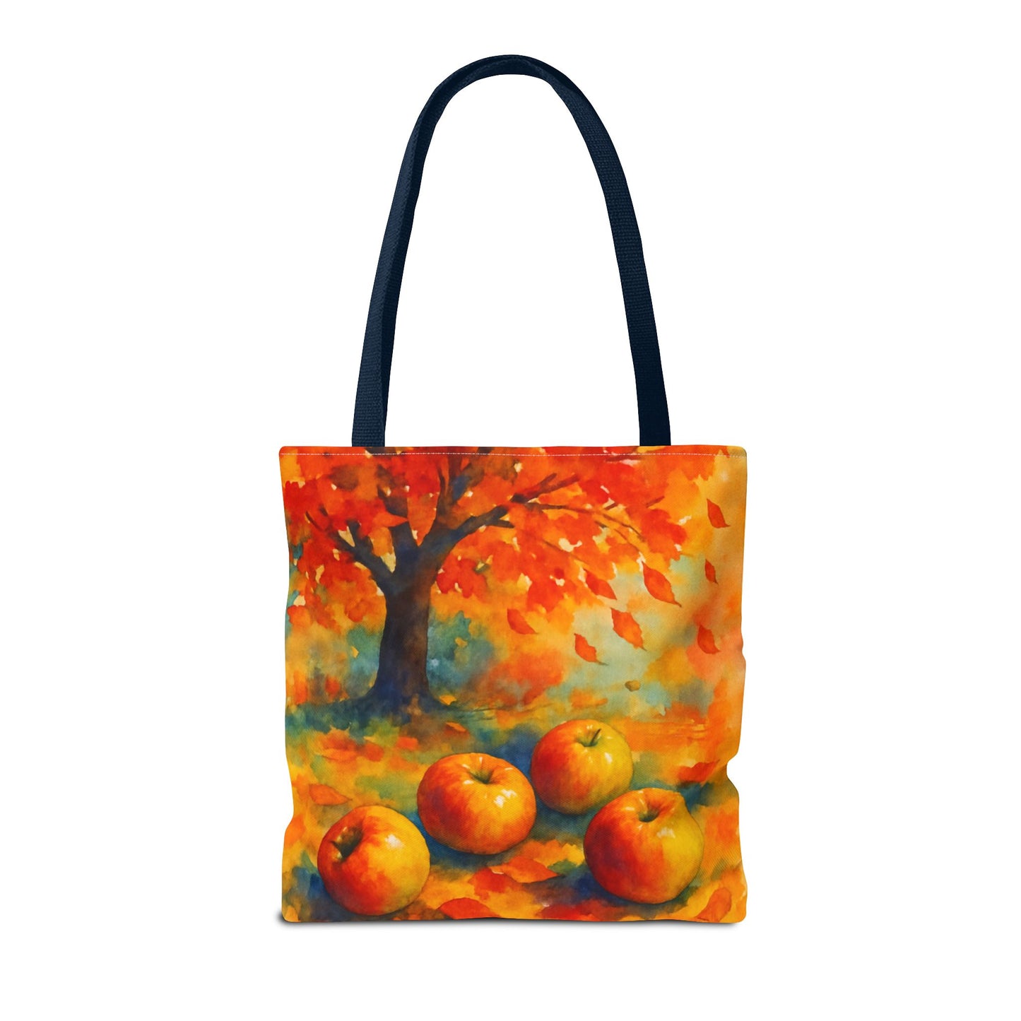 Autumn Apple Orchard Tote Bag  Fall Harvest Reusable Shoulder Bag  Tote Bag (AOP)