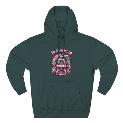 Haunted House Hoodie , Gothic Skull Graphic Halloween Sweatshirt