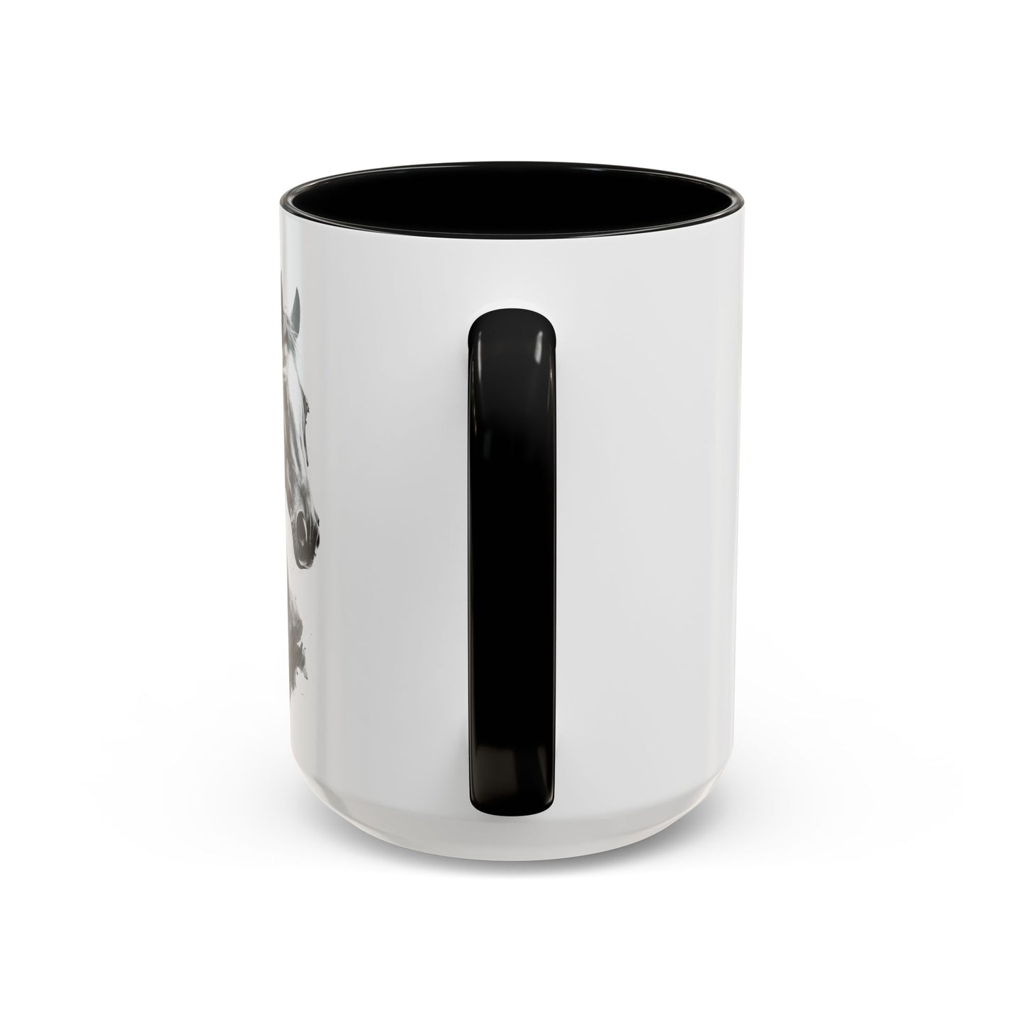 Black Horse Coffee Mug Western Cowboy Horse Art Cup
