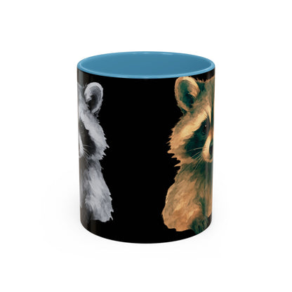 Watercolor Raccoon Mug | Accent Coffee Mug 11oz 15oz