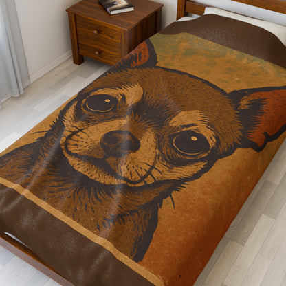Chihuahua Blanket Velveteen Plush 3 sizes