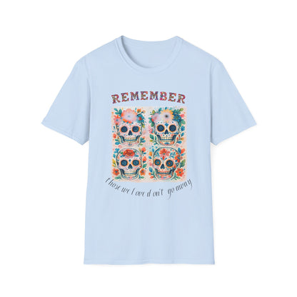 Día de los Muertos Shirt Sugar Skull Memorial Tee Remember Day of the Dead T Shirt