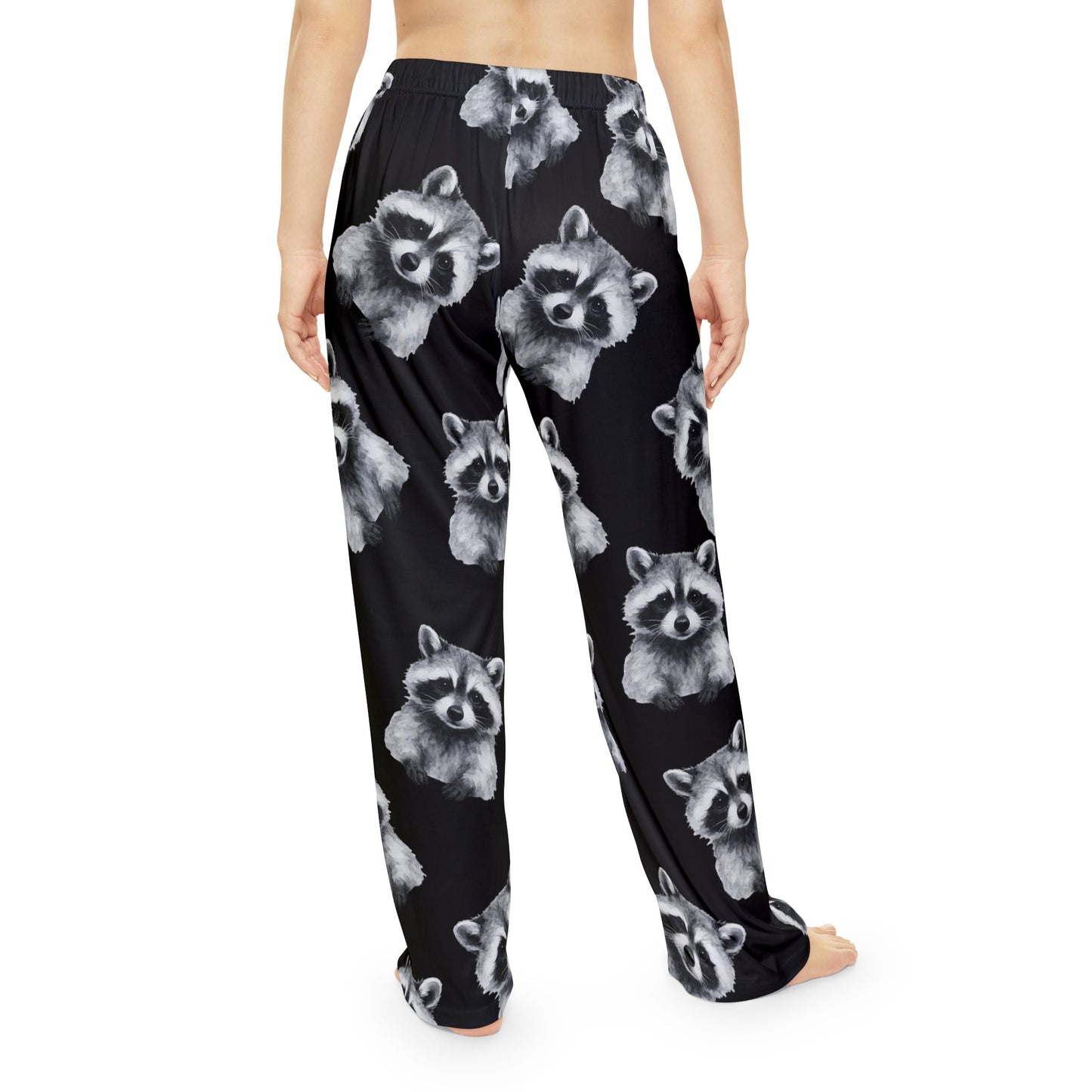 Raccoon Print Pajama Pants