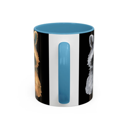 Watercolor Raccoon Mug | Accent Coffee Mug 11oz 15oz