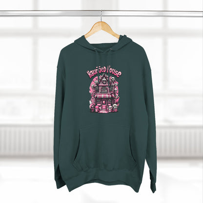 Haunted House Hoodie , Gothic Skull Graphic Halloween Sweatshirt