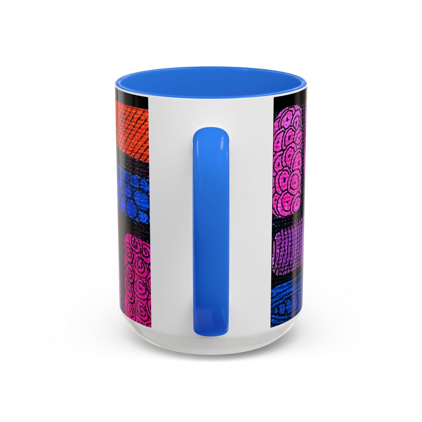 Colorful Abstract Pattern Mug | Vibrant Geometric Shapes Ceramic Mug