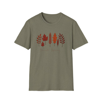 Second Spring Fall Shirt  Autumn Leaves TShirt  Neutral Cozy Thanksgiving Tee  Fall Graphic Tee for Women Unisex  TShirt