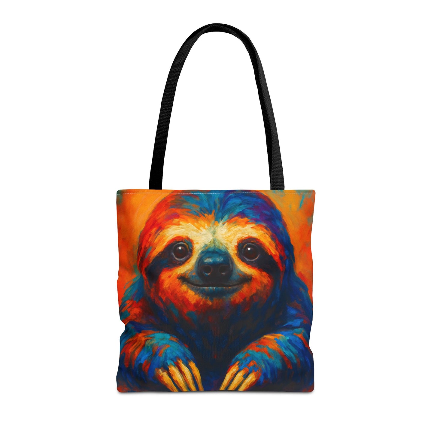 Colorful Sloth Tote Bag | Vibrant Animal Art Bag