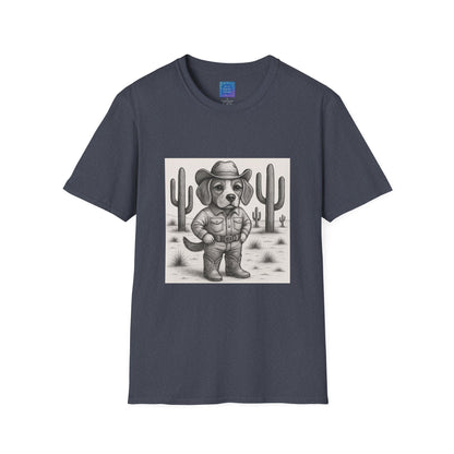 Cowboy Dog T-Shirt, Funny Western Desert Graphic Tee