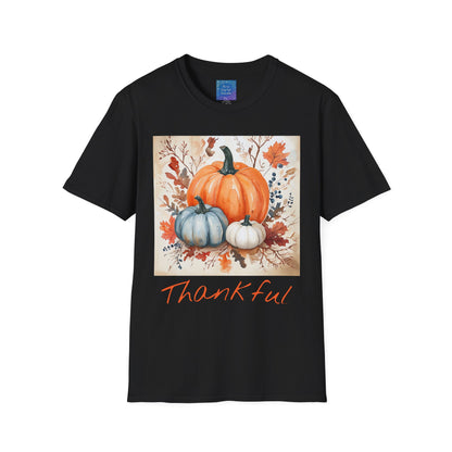 Thankful Pumpkin T-Shirt, Fall Harvest Graphic Tee