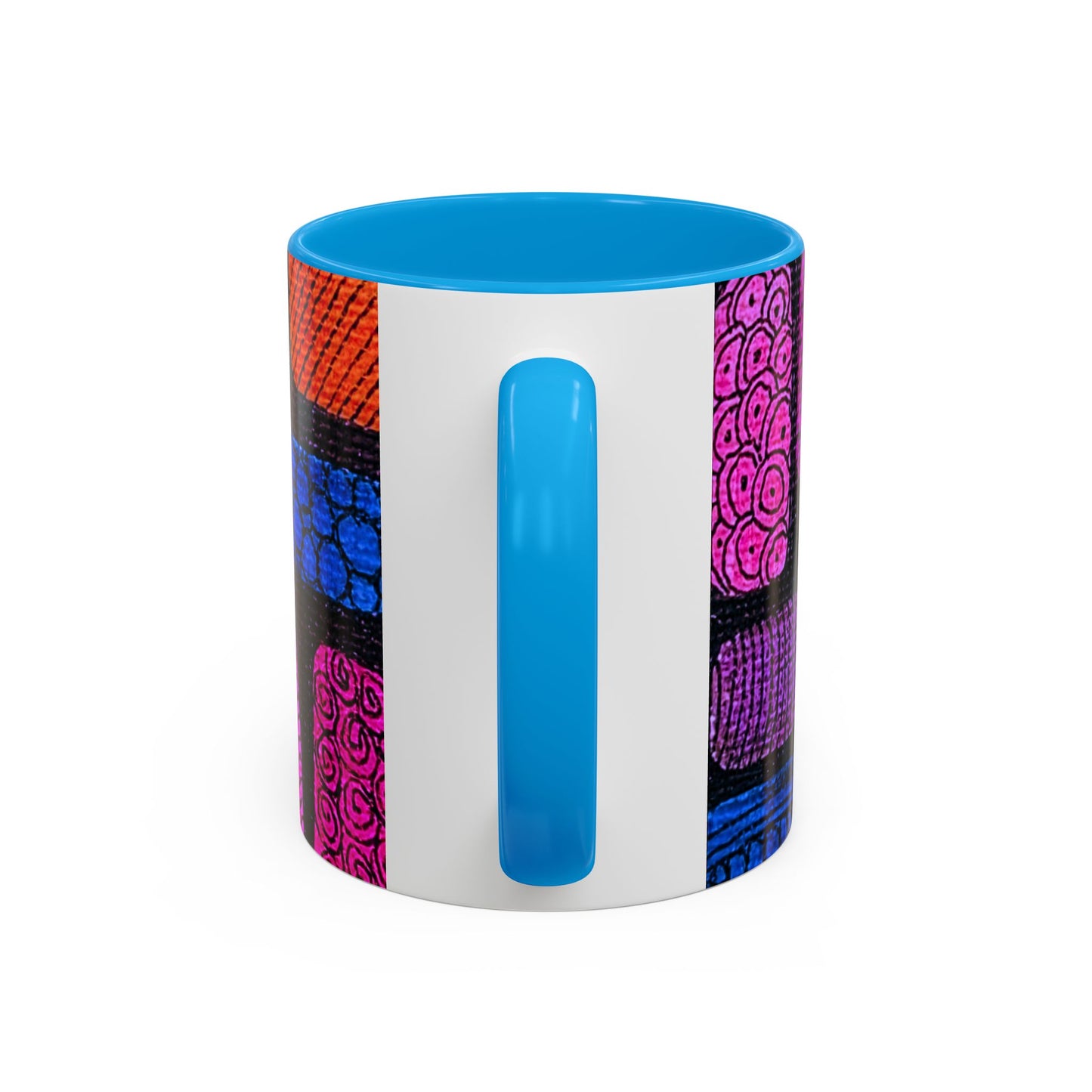 Colorful Abstract Pattern Mug | Vibrant Geometric Shapes Ceramic Mug