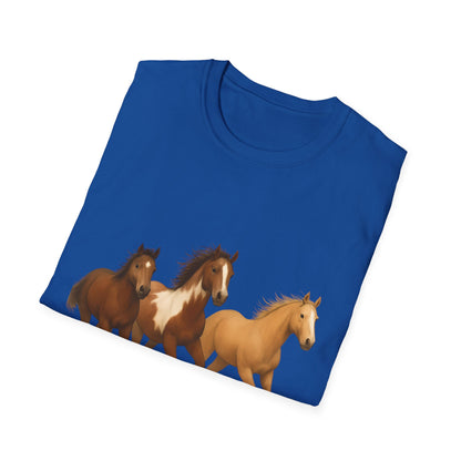 Galloping Into Adventure Country Horse Unisex T-Shirt, Galloping Horse Tee, Horse Lover Gift, Equestrian Shirt, Horseback Riding Top