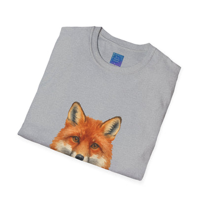 Red Fox Face T-Shirt | Watercolor Fox Portrait
