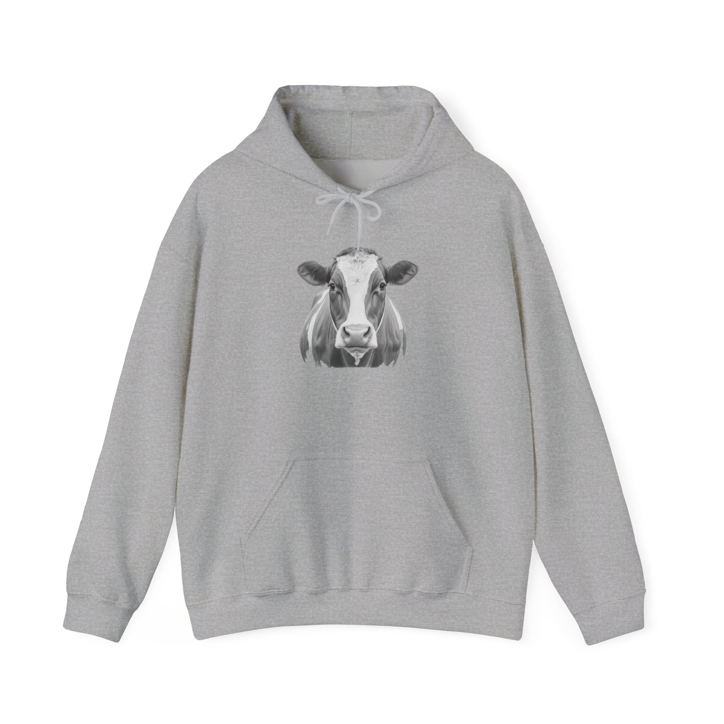 Black and White Cow Hoodie Sweatshirt