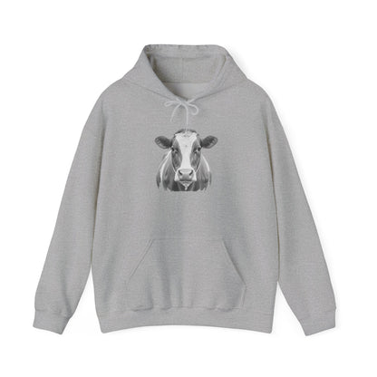 Black and White Cow Hoodie Sweatshirt