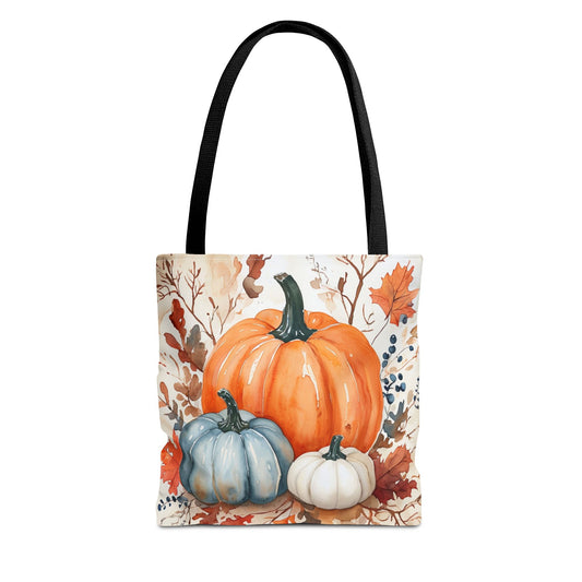 Pumpkin Harvest Tote Bag, Fall Farmhouse Autumn Market Bag