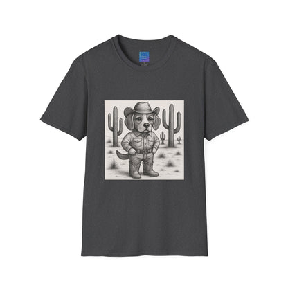 Cowboy Dog T-Shirt, Funny Western Desert Graphic Tee