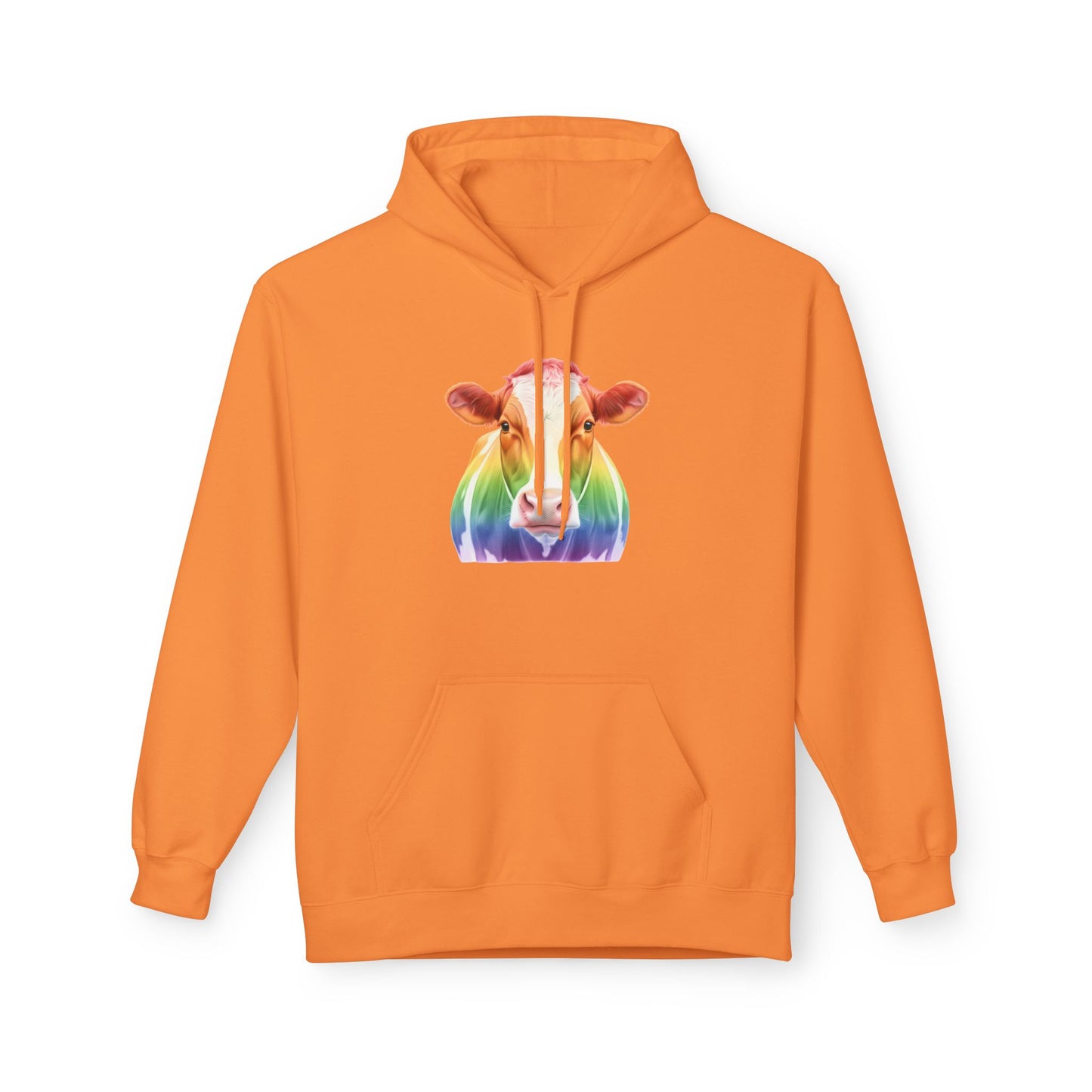 Colorful Rainbow Cow Hoodie Sweatshirt