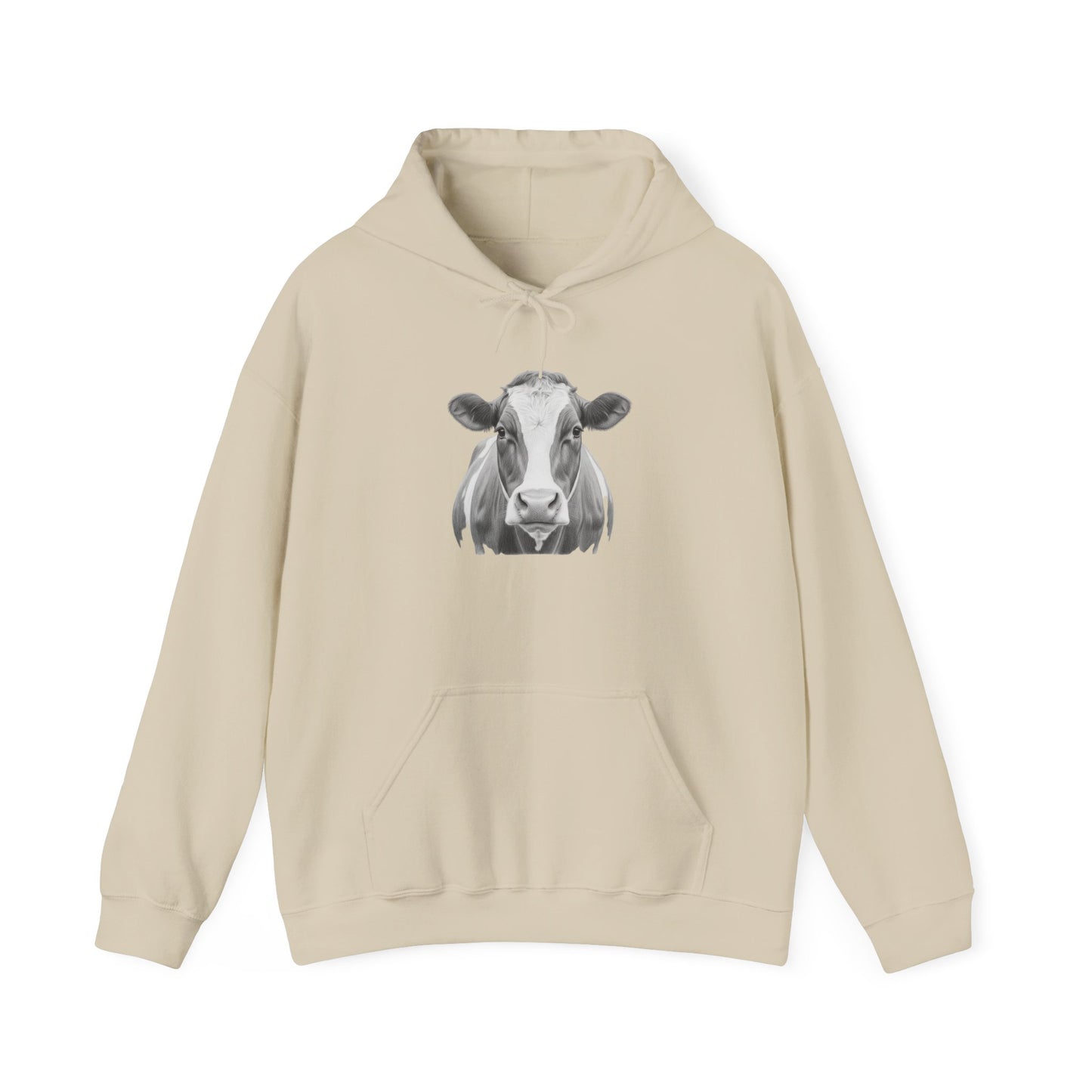 Black and White Cow Hoodie Sweatshirt