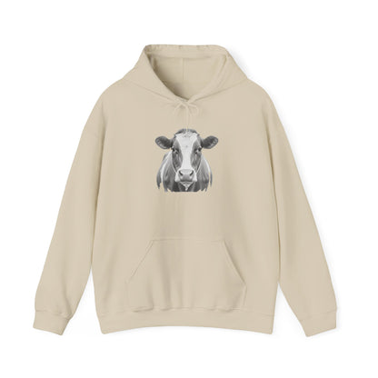 Black and White Cow Hoodie Sweatshirt