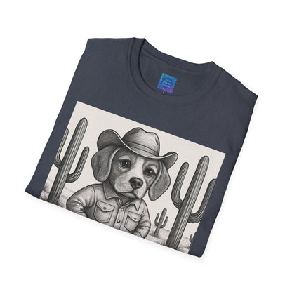Cowboy Dog T-Shirt, Funny Western Desert Graphic Tee