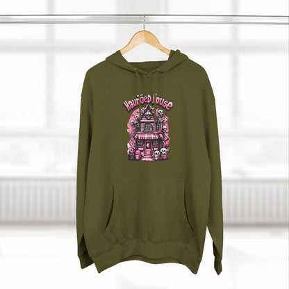 Haunted House Hoodie , Gothic Skull Graphic Halloween Sweatshirt