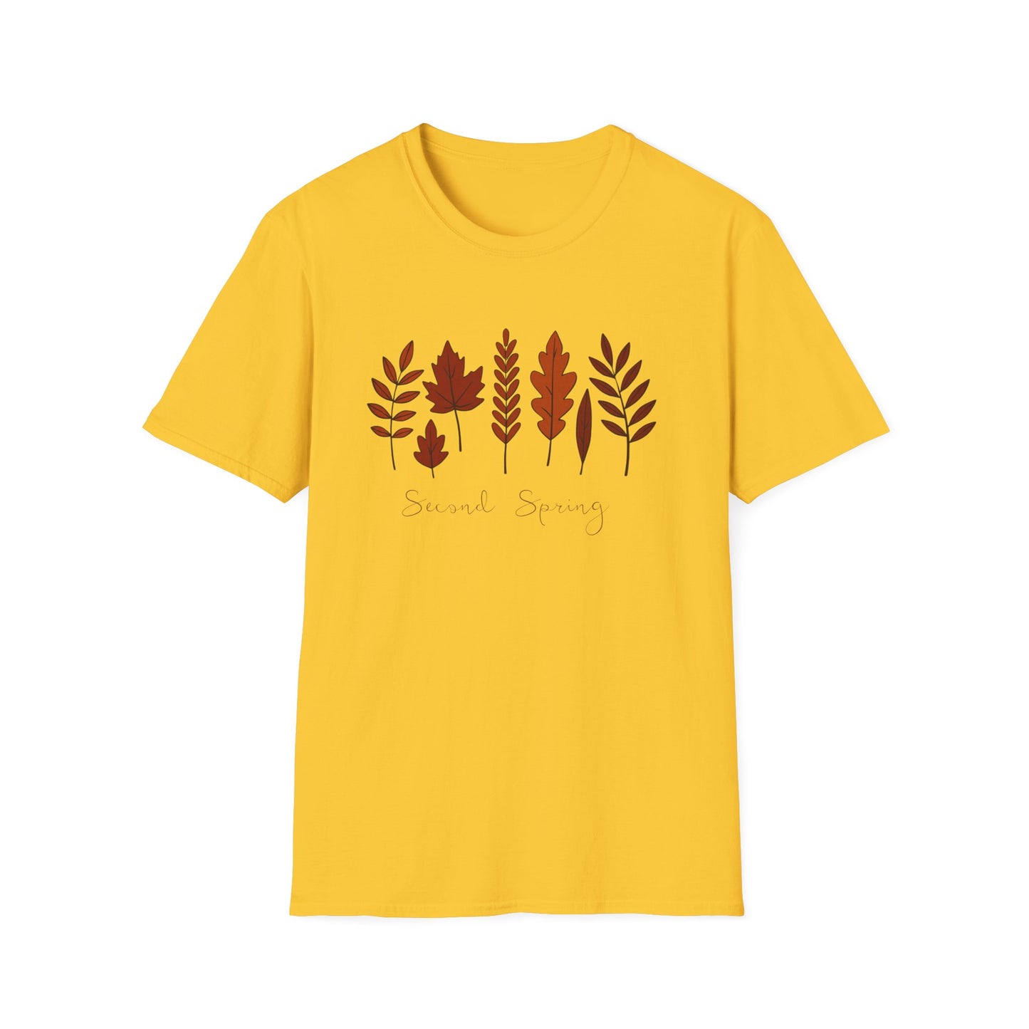 Second Spring Fall Shirt  Autumn Leaves TShirt  Neutral Cozy Thanksgiving Tee  Fall Graphic Tee for Women Unisex  TShirt