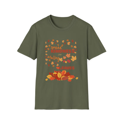 Spread Kindness Like Falling Leaves Autumn Shirt