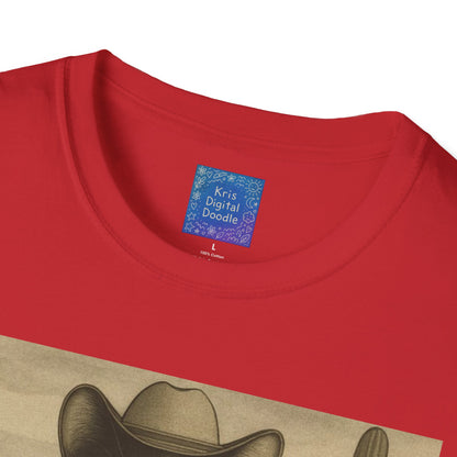 Cowboy Cat Western Graphic T-Shirt, Vintage Country Style Tee