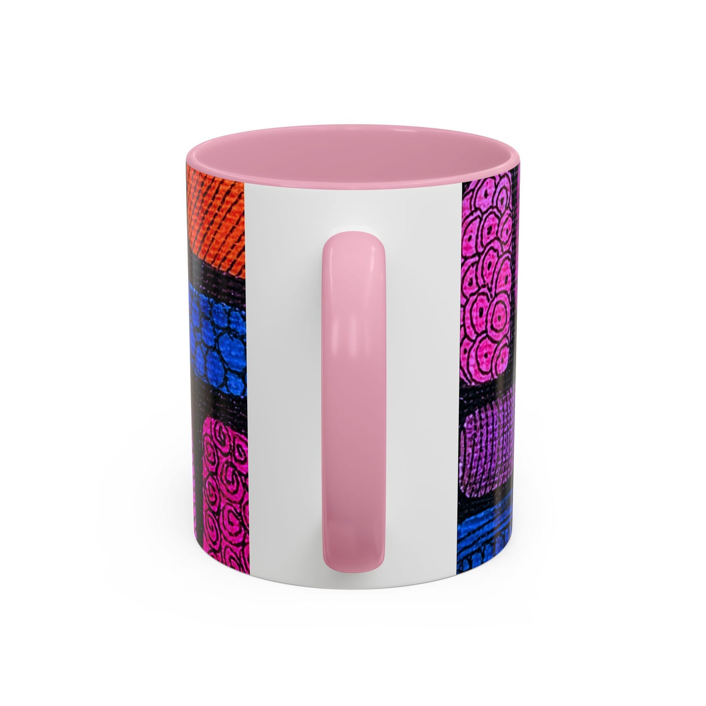 Colorful Abstract Pattern Mug | Vibrant Geometric Shapes Ceramic Mug