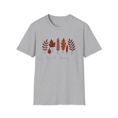 Second Spring Fall Shirt  Autumn Leaves TShirt  Neutral Cozy Thanksgiving Tee  Fall Graphic Tee for Women Unisex  TShirt