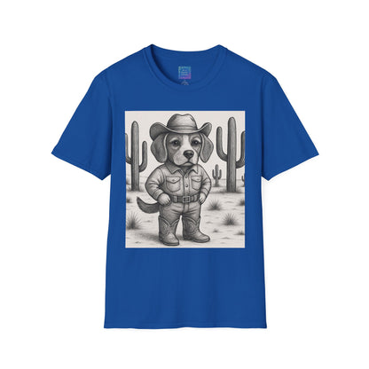 Cowboy Dog T-Shirt, Funny Western Desert Graphic Tee