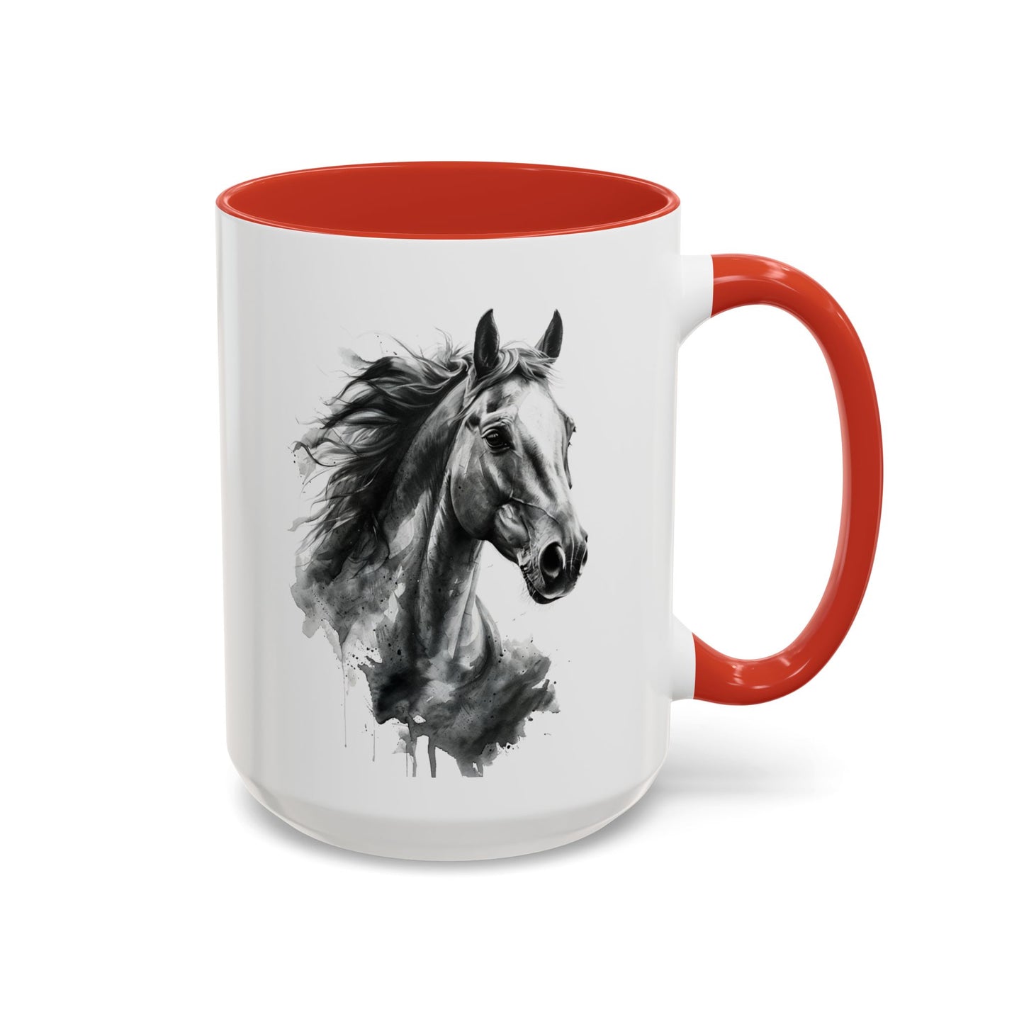 Black Horse Coffee Mug Western Cowboy Horse Art Cup