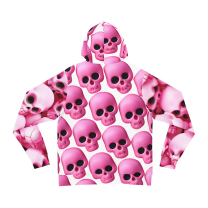 Pink Skull Hoodie Gothic Halloween Aesthetic Streetwear All Over Print Unisex Hoodie Fashion Hoodie Men Women Costume Couple