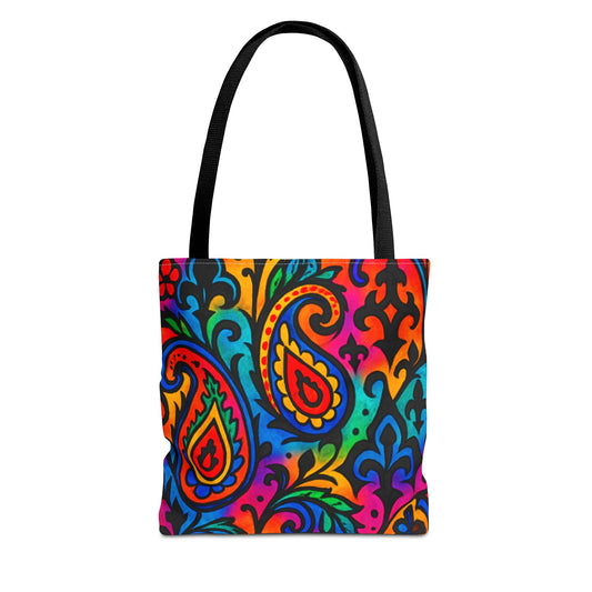 Colorful Paisley Tote Bag