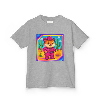Whimsical Cowboy Hamster T-Shirt, Cute Western Desert Animal Tee, boys girls, unisex, cowgirl