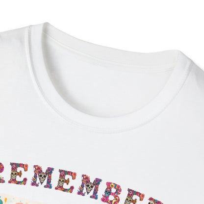 Día de los Muertos Shirt Sugar Skull Memorial Tee Remember Day of the Dead T Shirt
