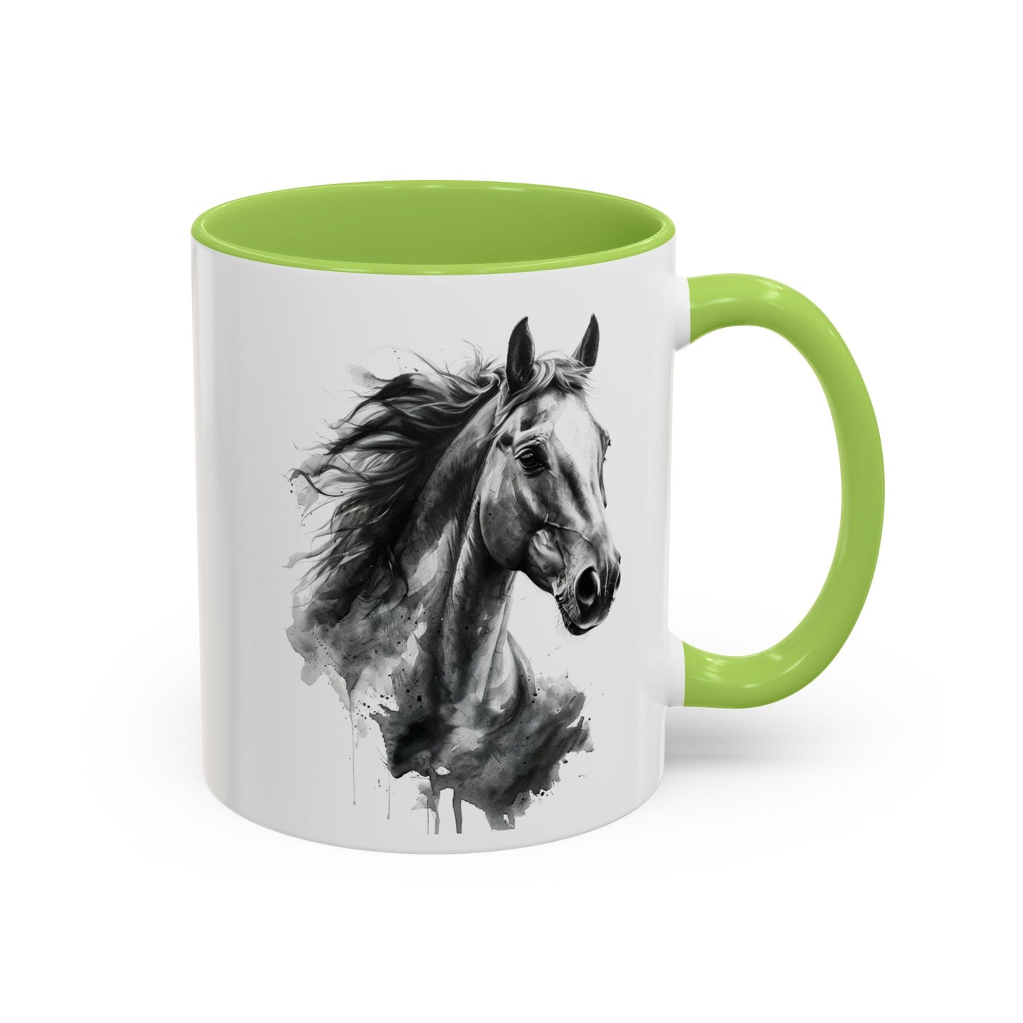 Black Horse Coffee Mug Western Cowboy Horse Art Cup