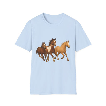 Galloping Into Adventure Country Horse Unisex T-Shirt, Galloping Horse Tee, Horse Lover Gift, Equestrian Shirt, Horseback Riding Top