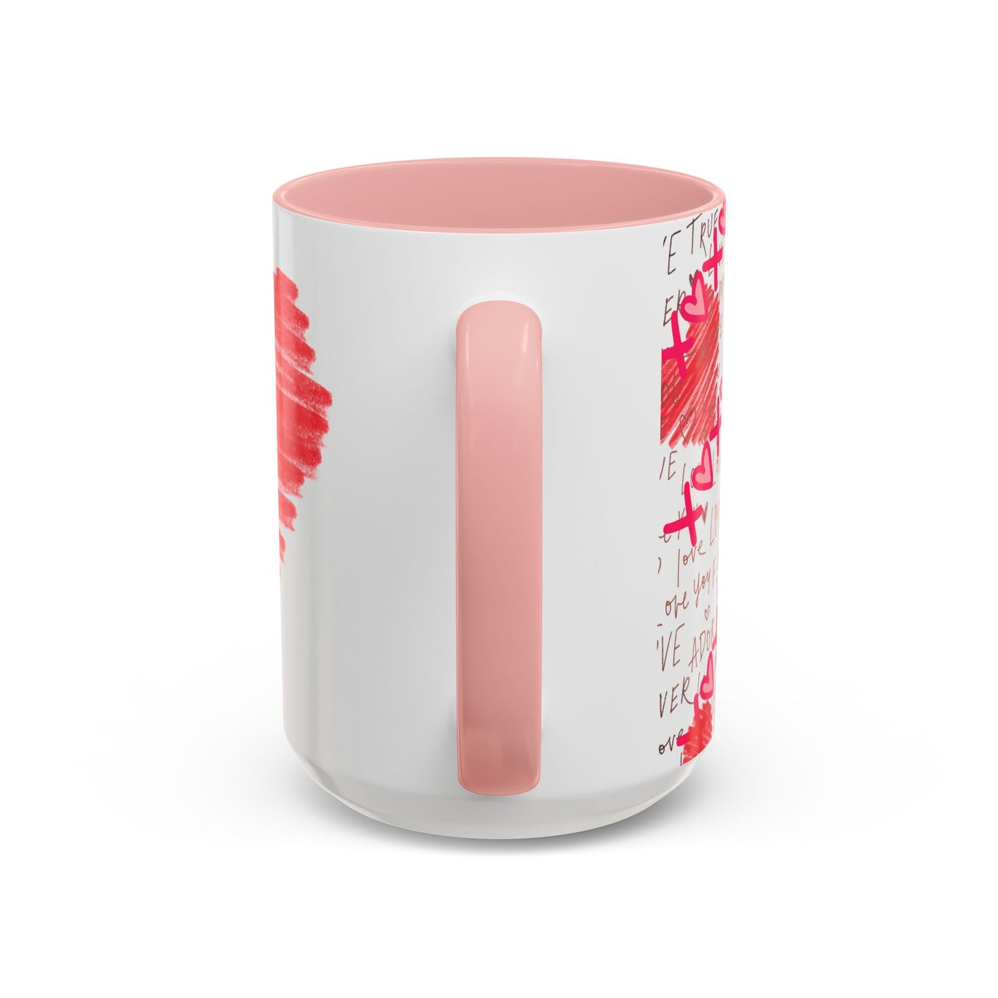 Red Scribble Heart Coffee Mug | Valentine Love Pattern Mug