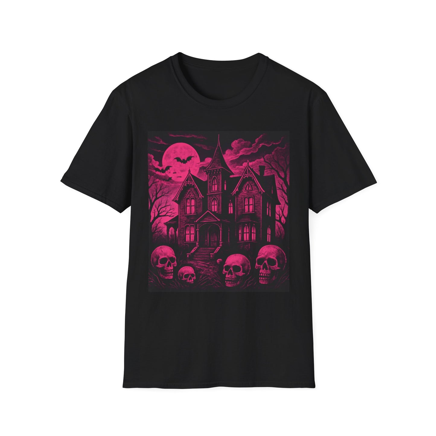 Gothic Spooky Halloween Skull Horror Tee T shirt