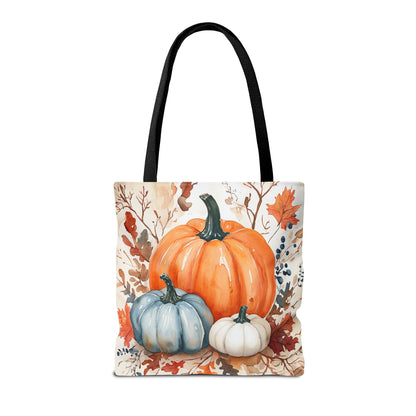 Pumpkin Harvest Tote Bag, Fall Farmhouse Autumn Market Bag