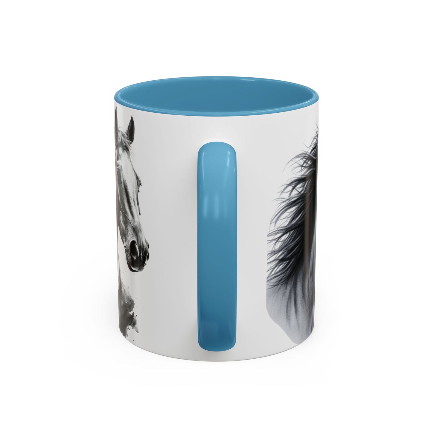 Black Horse Coffee Mug Western Cowboy Horse Art Cup