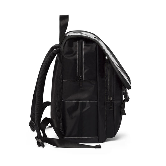 Anime Agent Backpack Black & White Anime Character Bag Spy Theme Canvas Backpack for Teens Unisex Casual Shoulder Backpack