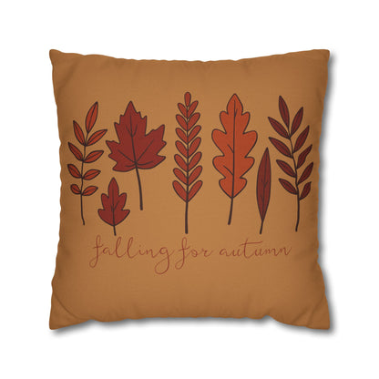 Falling for Autumn Leaves Pillow Cozy Fall Decorative Throw Cushion for Home Décor