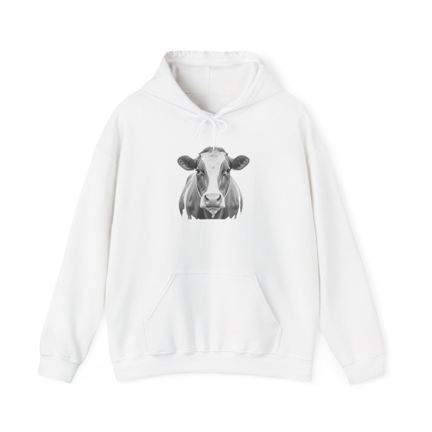 Black and White Cow Hoodie Sweatshirt