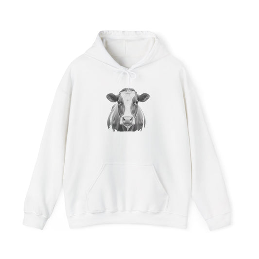 Black and White Cow Hoodie Sweatshirt