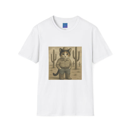 Cowboy Cat Western Graphic T-Shirt, Vintage Country Style Tee