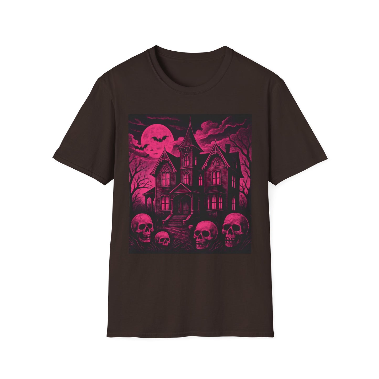Gothic Spooky Halloween Skull Horror Tee T shirt